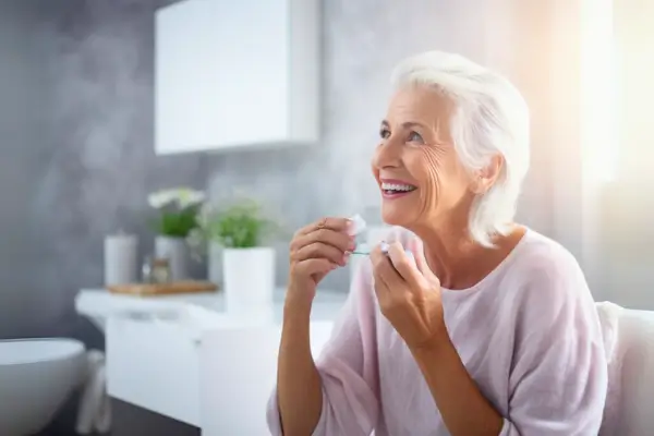 Simple daily routines to help seniors prevent dental problems and maintain oral health.